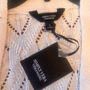 Simply Vera Vera Wang Ivory Knit Cardigan